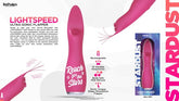 Star Dust Lightspeed Ultrasonic Flapper 10 Function G Spot Vibrator G-Spot Vibrators